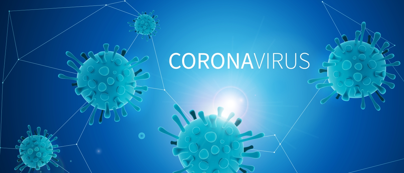Computer generated Coronavirus molecules