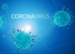 Computer generated Coronavirus molecules