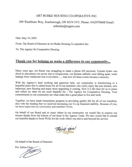 Art Burke Letter